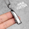 PENDRA Barber Shaver Haircut Steel Necklace