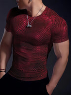 PENDRA Printed Urban Short-Sleeve Running T-Shirt