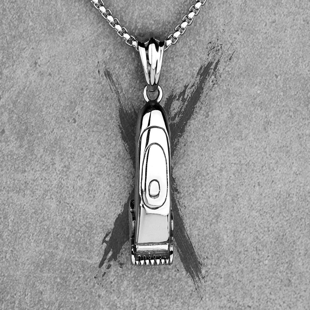 PENDRA Barber Shaver Haircut Steel Necklace