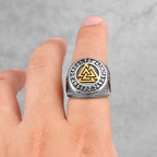 PENDRA Nordic Mythology Odin Steel Ring