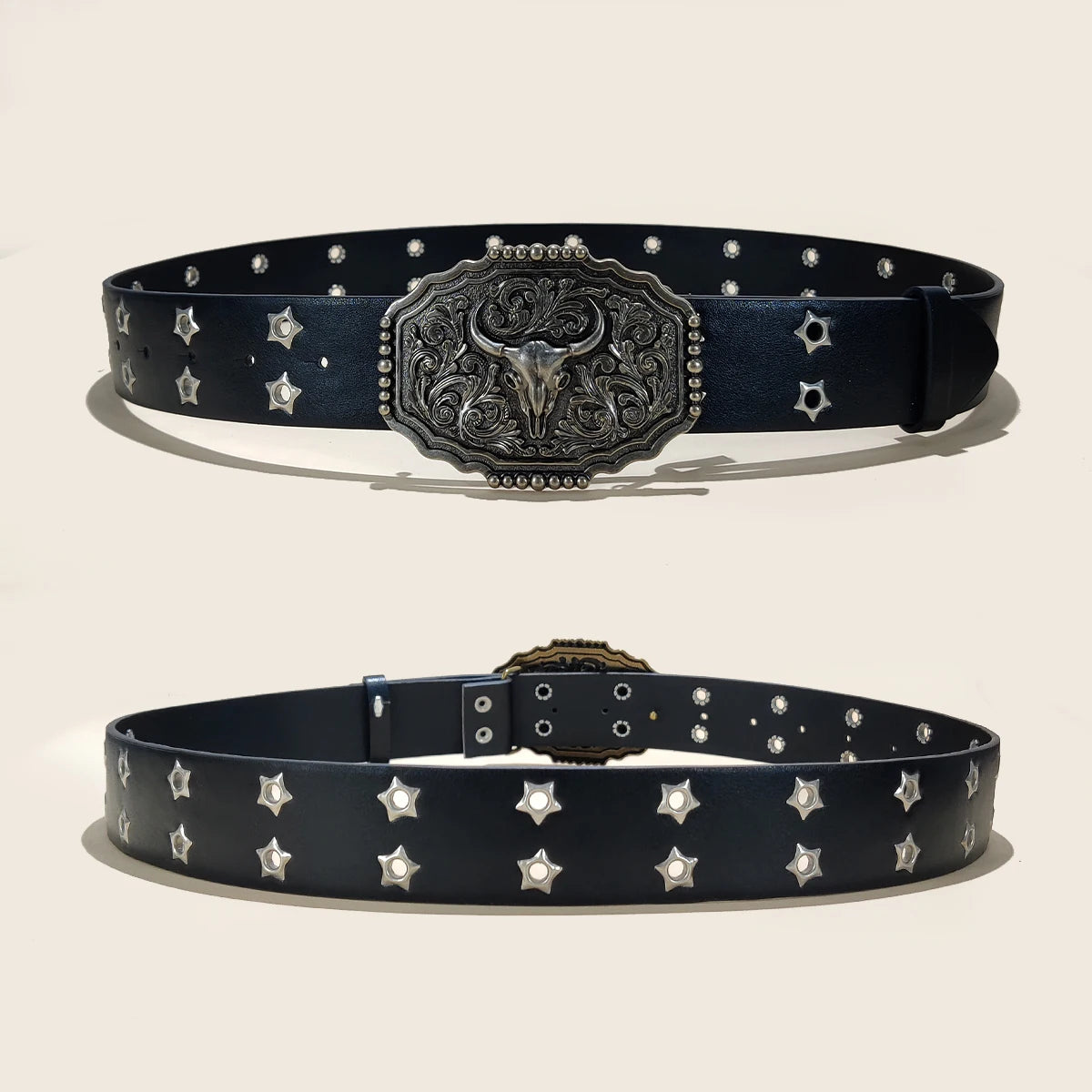 PENDRA Elaraine Leather Horse Buckle Horse Designer Belt