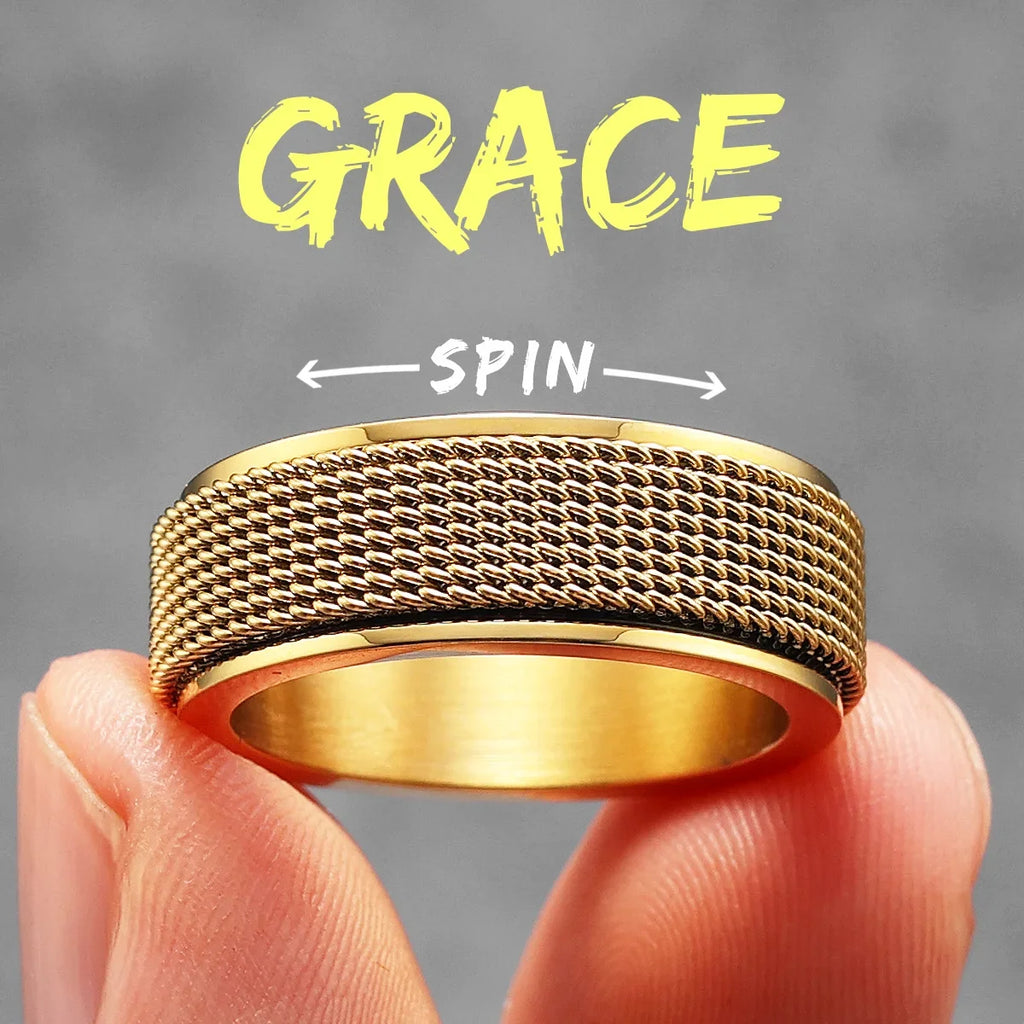 PENDRA Fidget Spinner Braid Ring