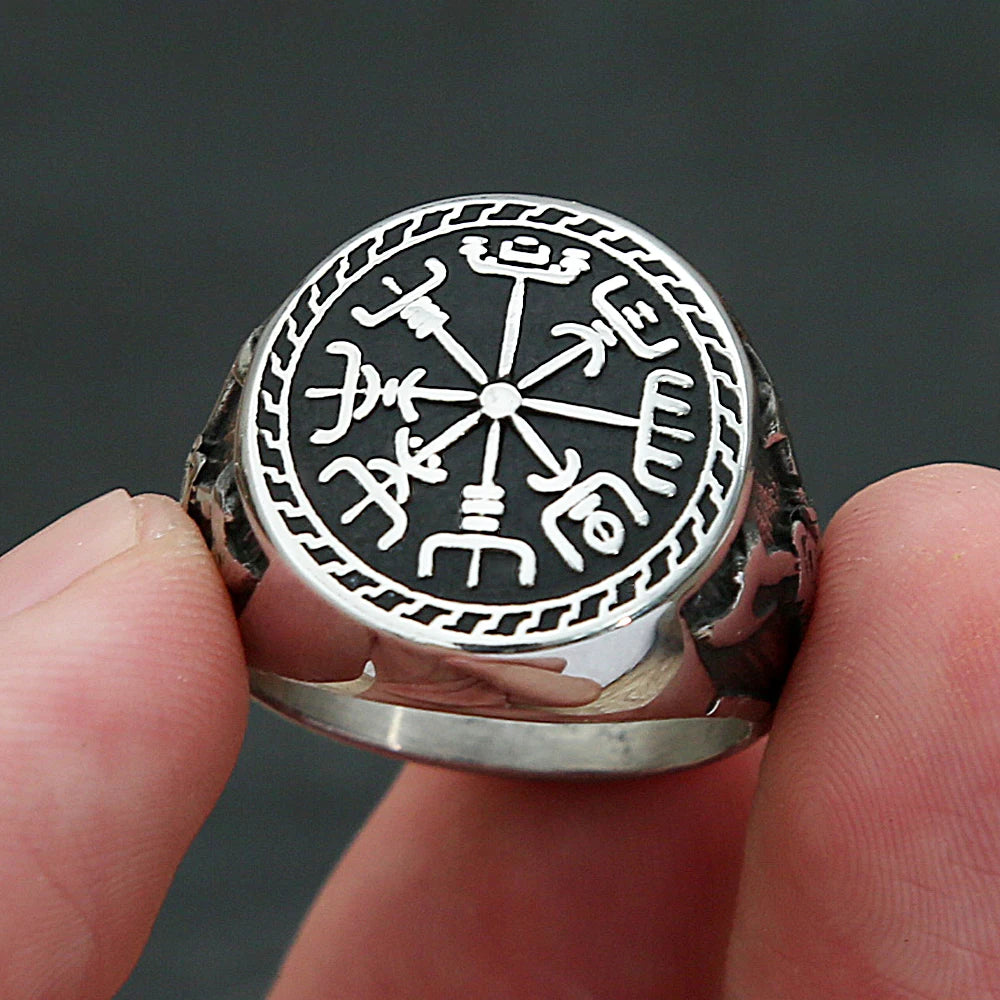 PENDRA Vegvisir Viking Compass Ring