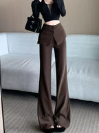 PENDRA Waist Micro Flare Fake Pants