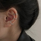 PENDRA Silver Tassel Ear Accessory