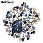 PENDRA Crystalia Luxury Crystal Flower Brooch