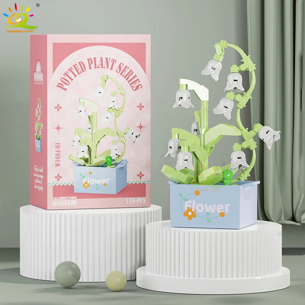 PENDRA Succulent Potted Floral Building Set