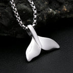 PENDRA Bluewhale Stainless Steel Whale Tail Pendant