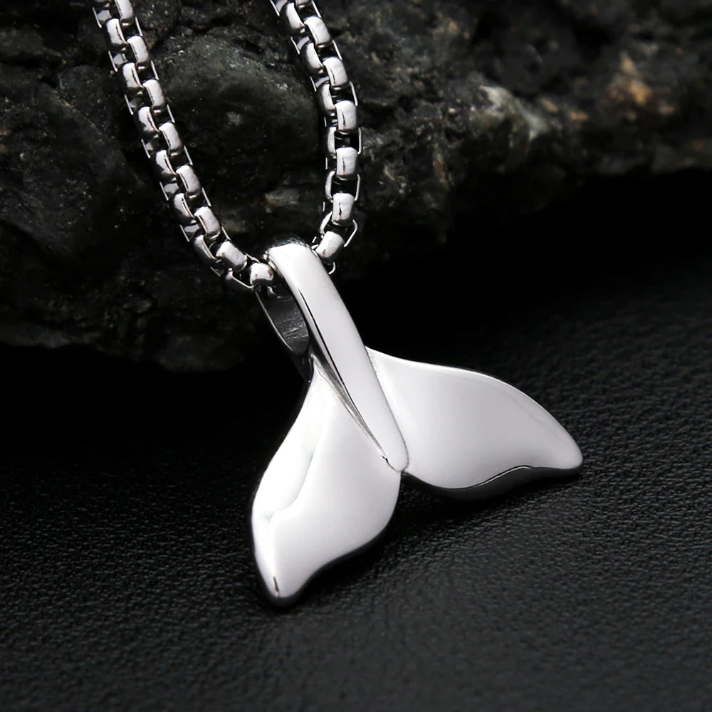 PENDRA Bluewhale Stainless Steel Whale Tail Pendant