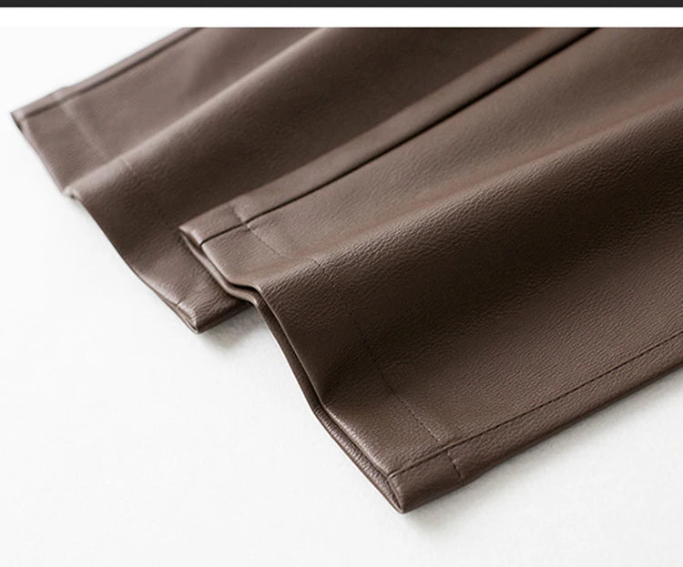 PENDRA Waist Straight Leg Elastic Pants