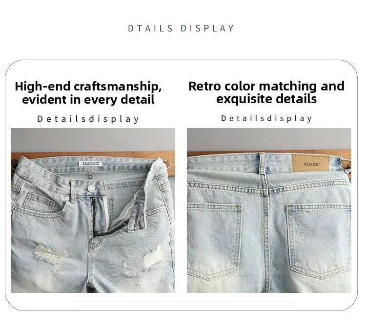 PENDRA Light Blue Korean Shorts