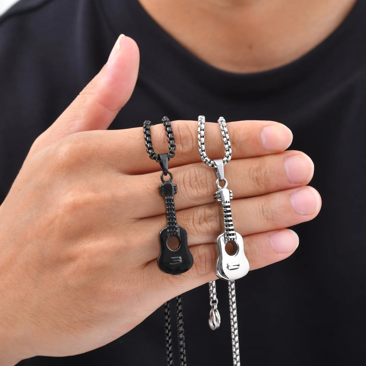 PENDRA Guitar Dog Dog Tag Necklace