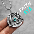 PENDRA Star David Masonic Steel Necklace