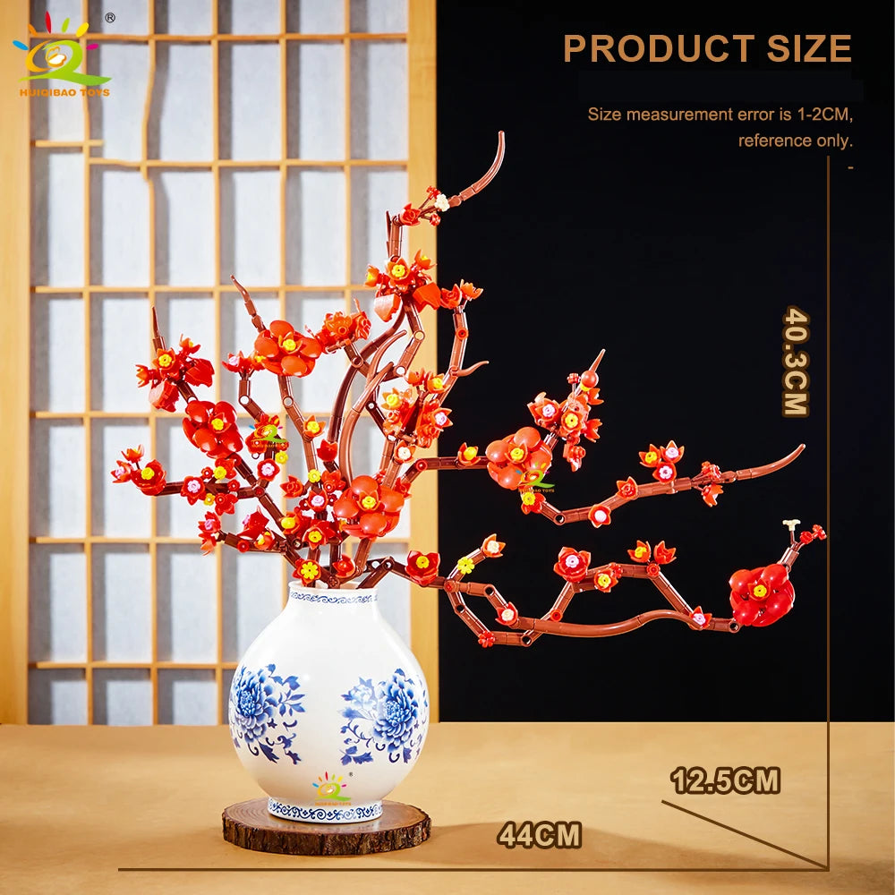PENDRA Plum Blossom Floral Building Set