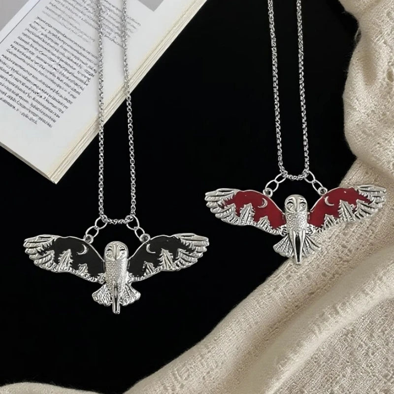 PENDRA Owlmoon Halloween Owl Pendant Necklace