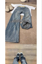 PENDRA Washed Straight Lightning Pants