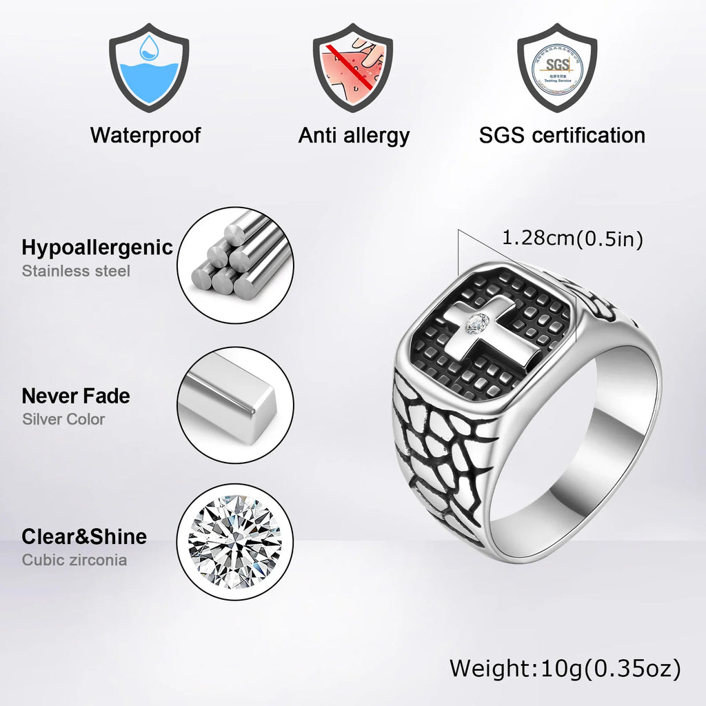 PENDRA Mavquin Cross Charm Ring