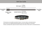 PENDRA Iriselle Leather Black Floral Luxury Belt