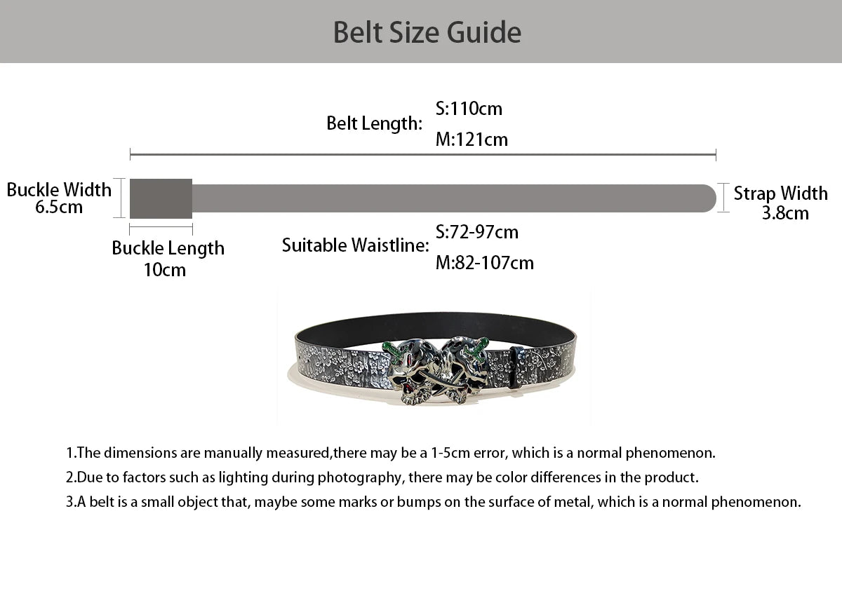PENDRA Iriselle Leather Black Floral Luxury Belt