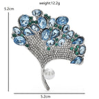 PENDRA Ginkgoa Luxury Ginkgo Leaf Brooch