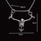 PENDRA Punishedman Gothic Skull Pendant Necklace