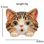 PENDRA Sweet Kitten Rhinestone Brooch