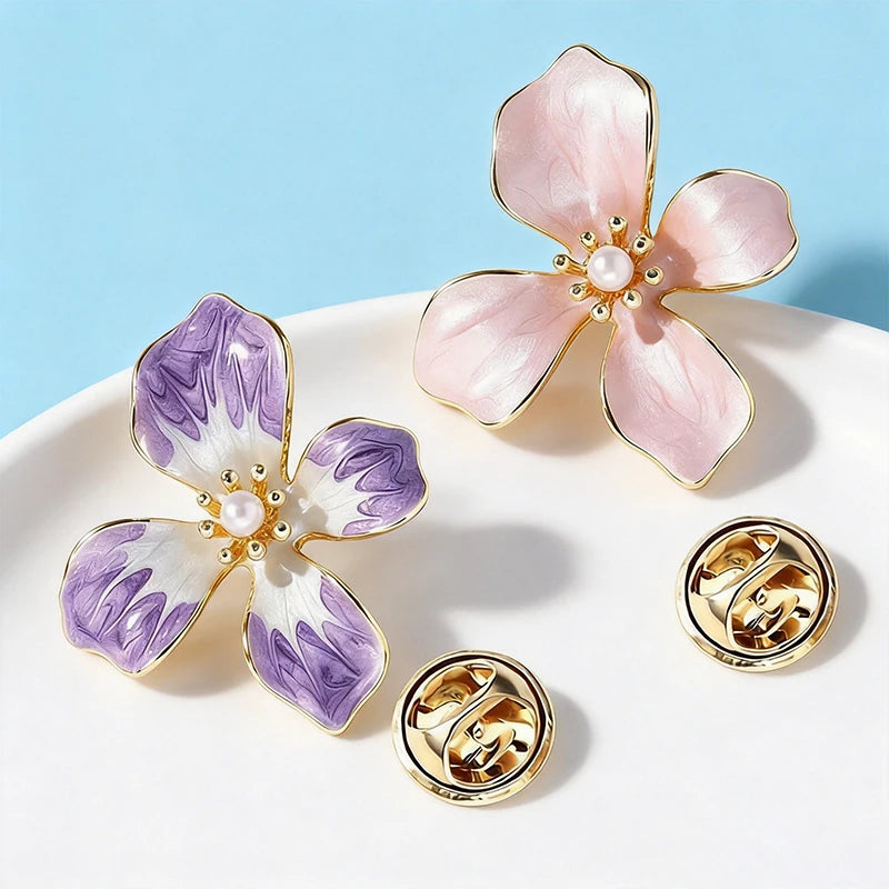 PENDRA Floracollar 2-Color Flower Collar Pin