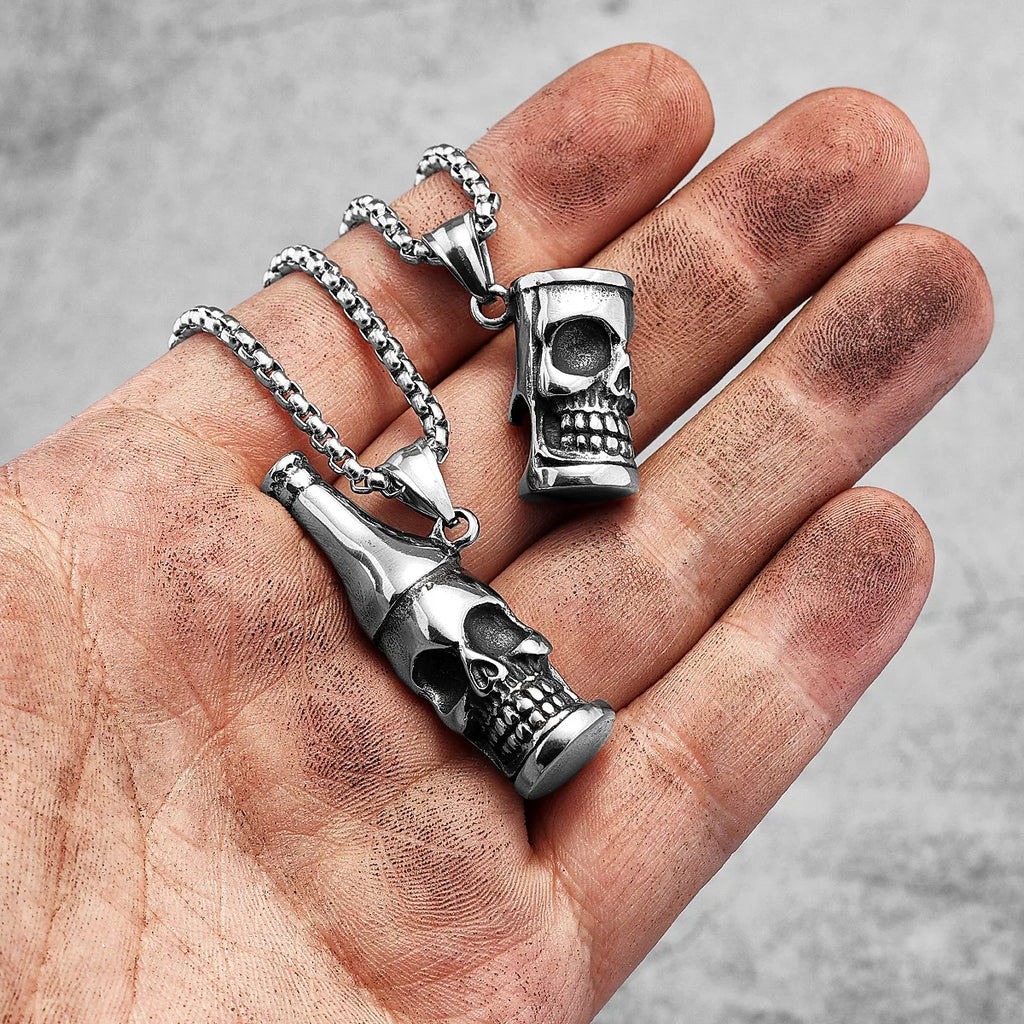 PENDRA Beer Bottle Opener Steel Necklace