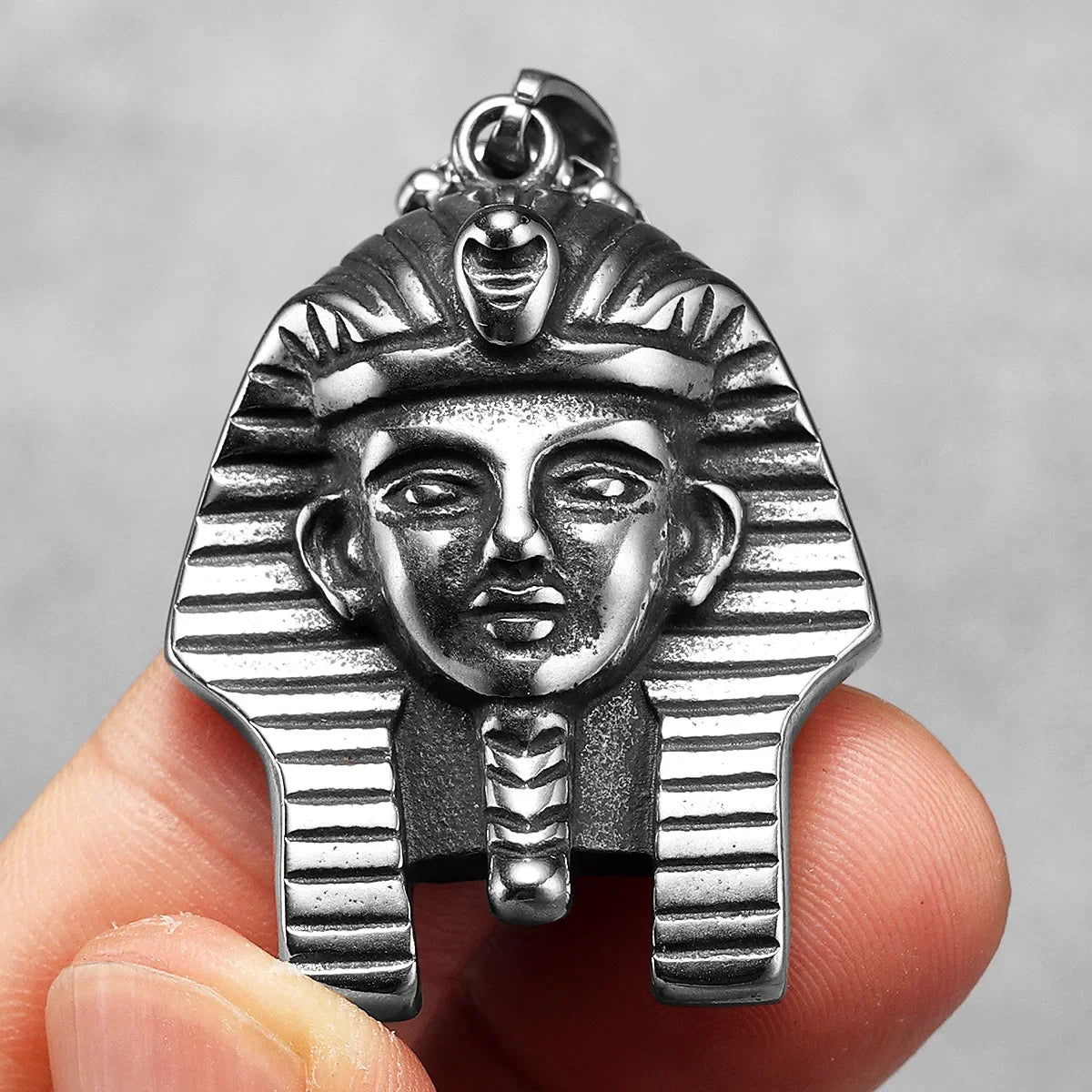 Egypt Pharaoh Sphinx Men Necklaces Stainless Steel Pendants Chains Women Jewelry Punk Rock Amulet Accessories Gifts Wholesale