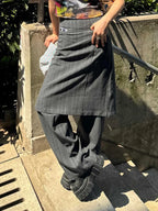 PENDRA Striped Fart Curtain Pants