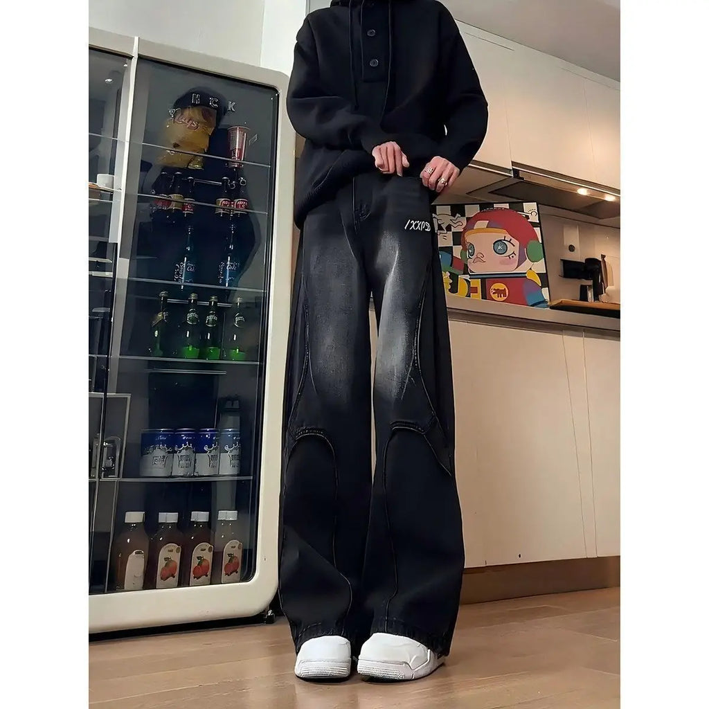 PENDRA Street Black Tooling Jeans
