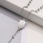 PENDRA Cross Mary Rosary Necklace