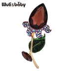 PENDRA Tulippa Classical Crystal Tulip Brooch