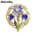 PENDRA Iriselle Famous Painting Iris Flower Brooch
