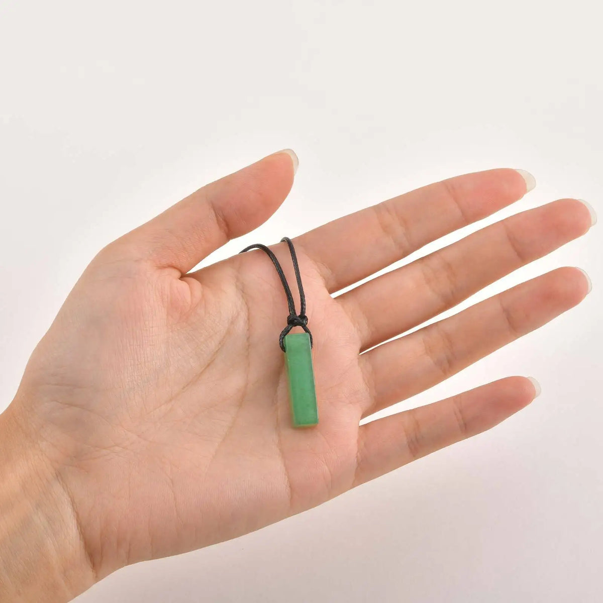 PENDRA Leather Stone Pendant Necklace