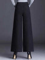 PENDRA Crocodile Print PU Straight Leg Pants