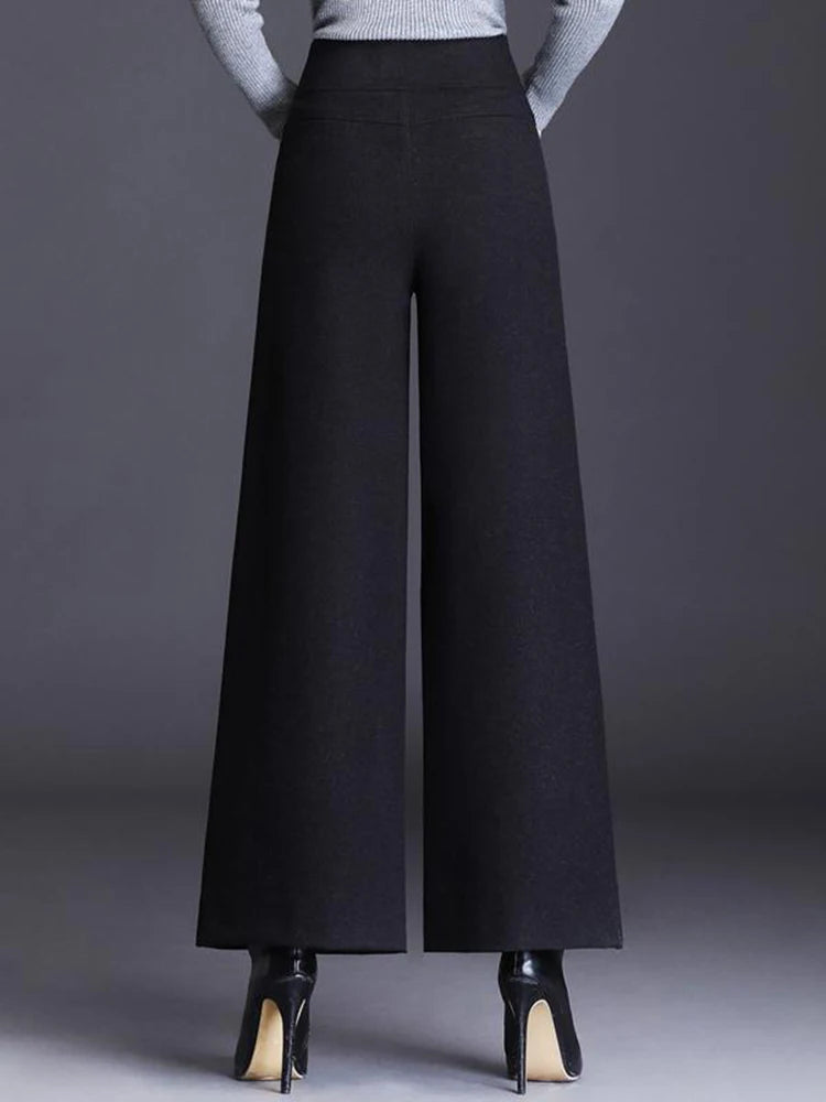 PENDRA Crocodile Print PU Straight Leg Pants
