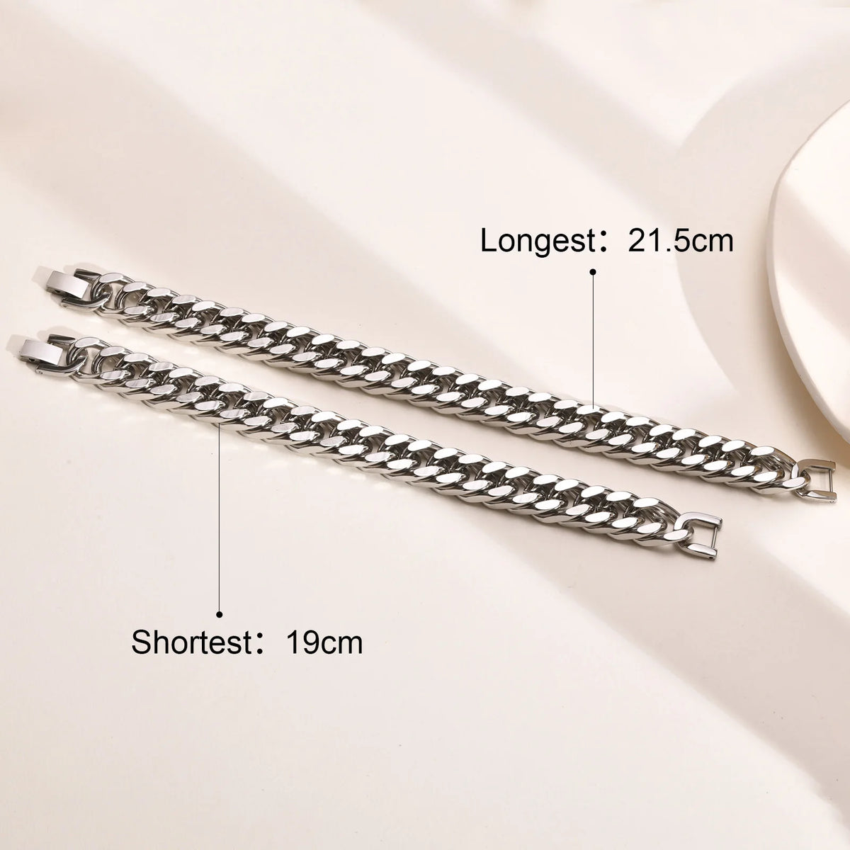 PENDRA Cuban Silver Chunky Bracelet