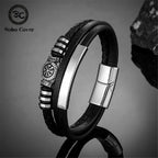 PENDRA Rune Compass Steel Bracelet