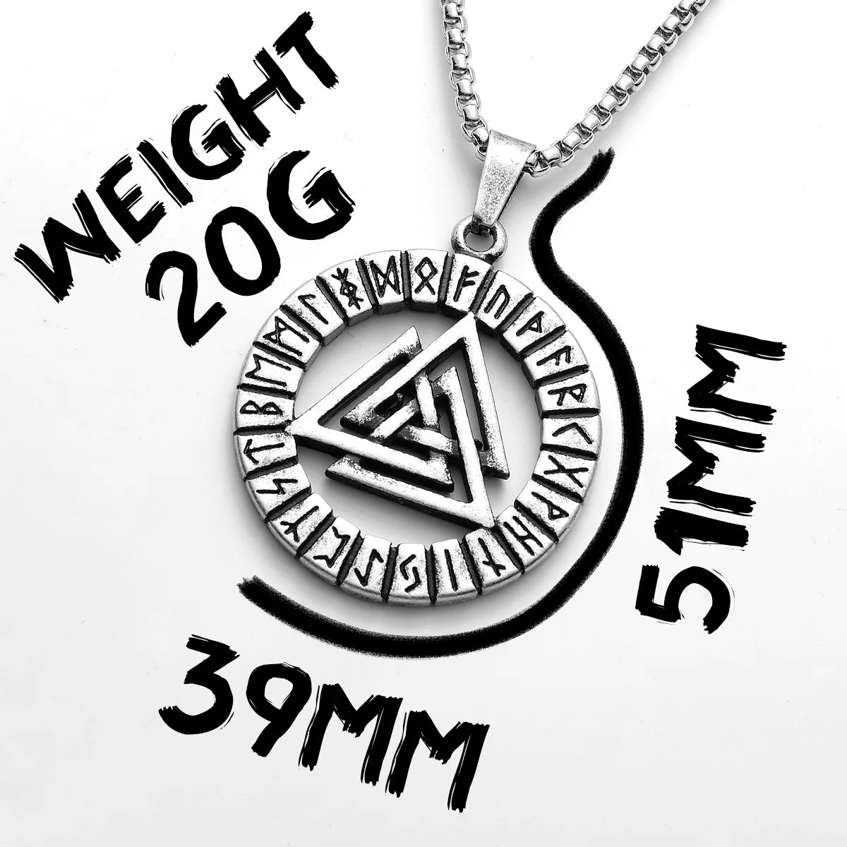 Retro Viking Runes Odin Men Necklaces Stainless Steel Pendant Chain Women Punk Fashion Jewelry New In Accessories Gift Wholesale