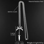 PENDRA Razorbow Gothic Rivet Hoop Earrings