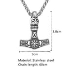 PENDRA Wolf Rune Norse Necklace