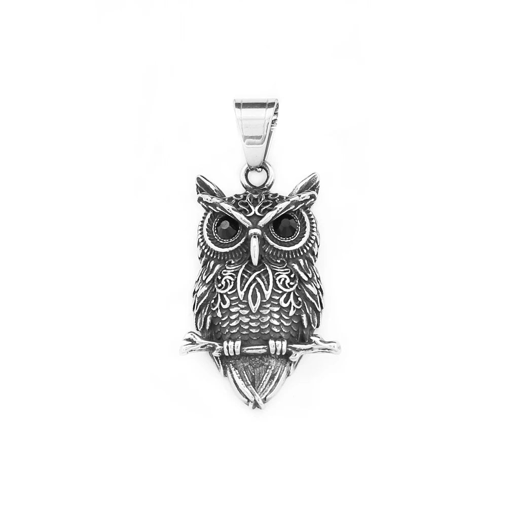 PENDRA Owlcrest Vintage Owl Pendant
