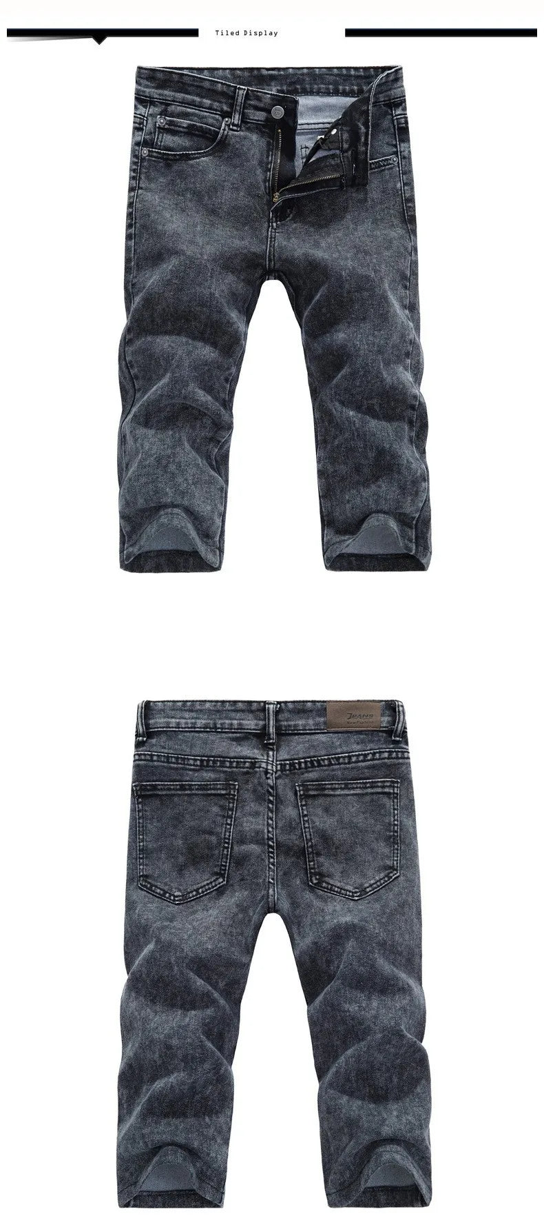 PENDRA Grey Slim Capric Jeans