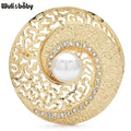 PENDRA PearlShell Round Pearl Shell Brooch