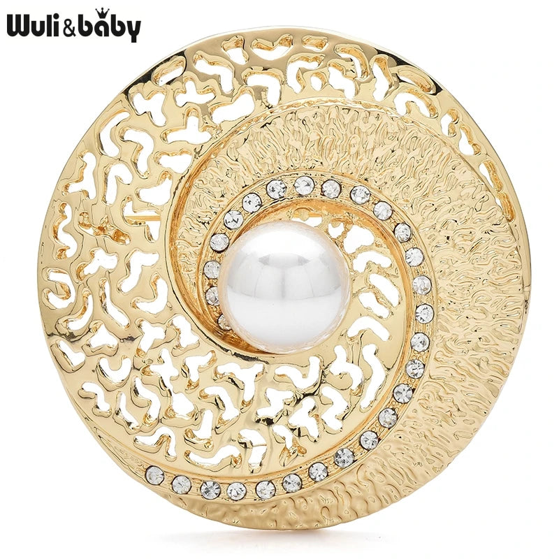 PENDRA PearlShell Round Pearl Shell Brooch