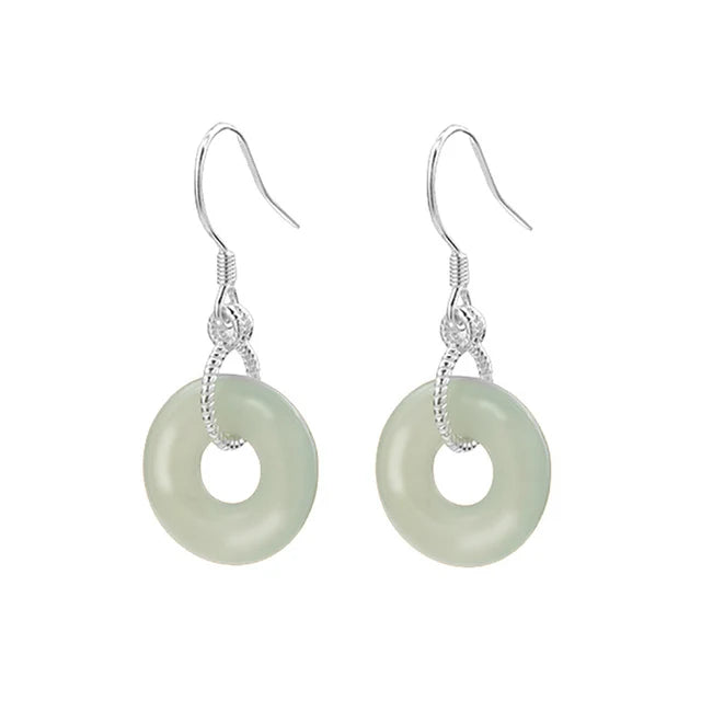 PENDRA Jade Hetian Ear Earrings