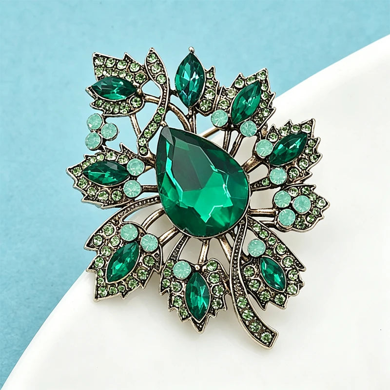 PENDRA Folia Vintage Leaf Brooch