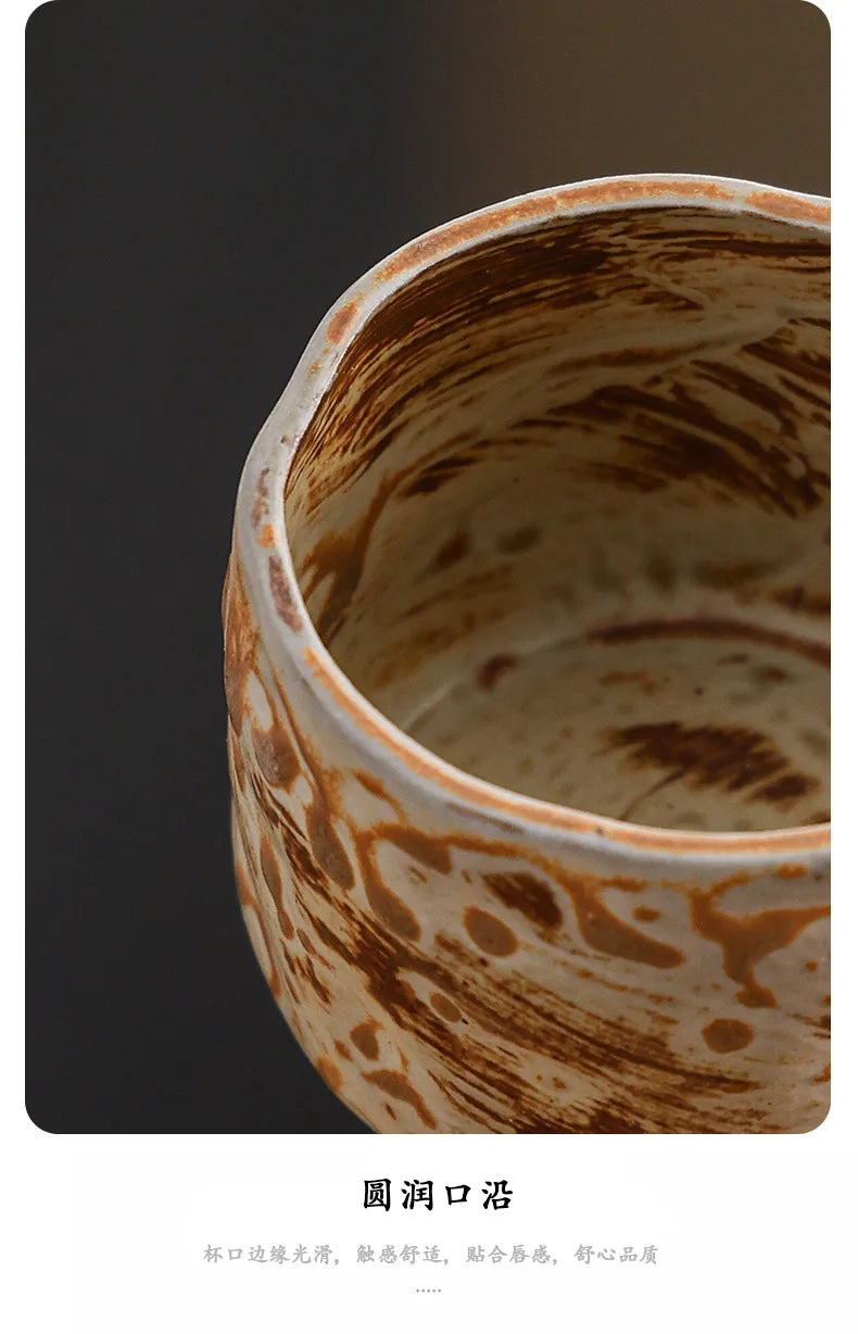 Retro kiln-changed ceramic coffee cup, Japanese handmade style ins style desktop coffee cup multi-color optional