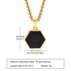 PENDRA Black Gold Pendant Necklace